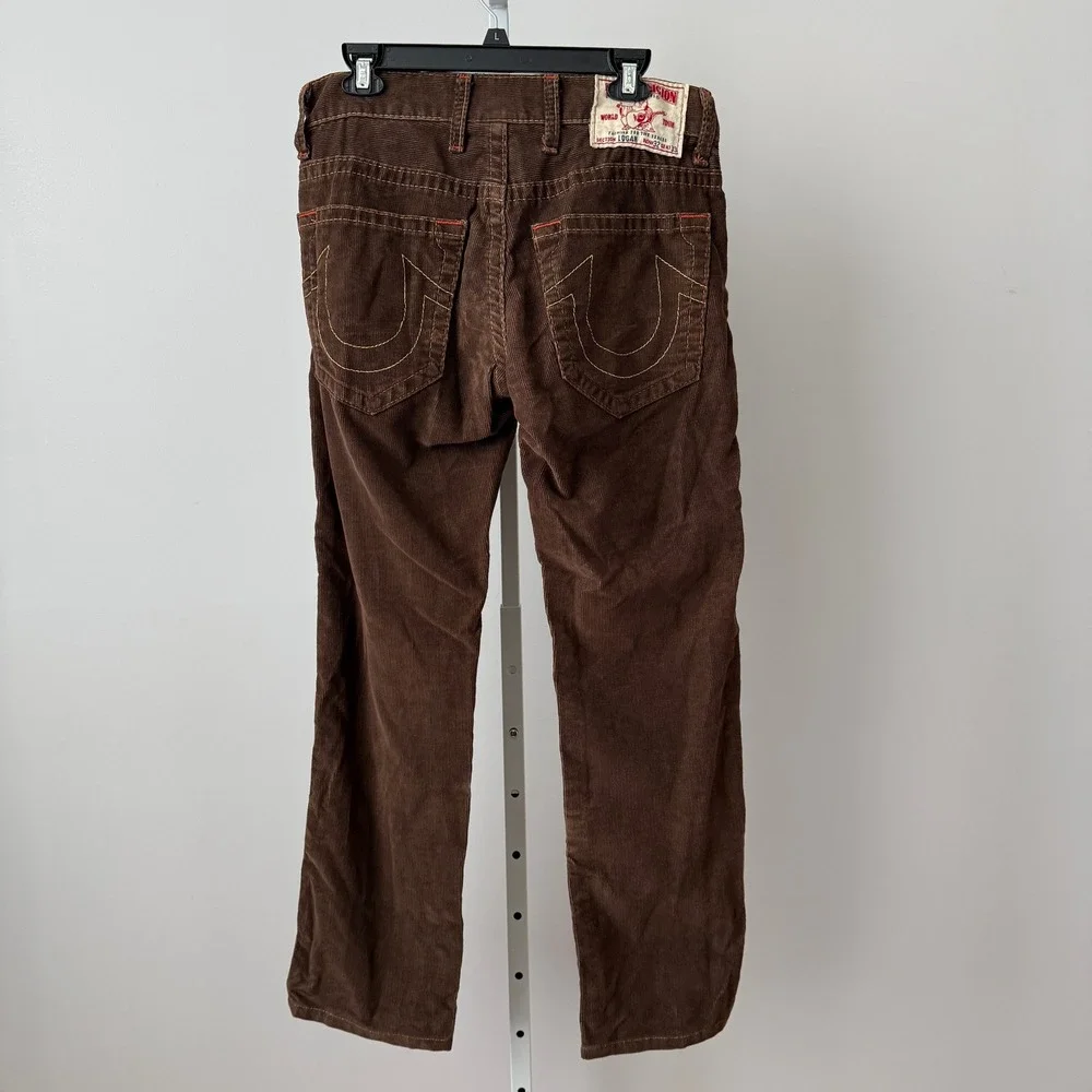 VTG True‎ Religion x Barneys NY LOGAN Brown Corduroy Jeans  32x33  Made in USA